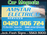Car Magnet Electrical Jack Flash Signs